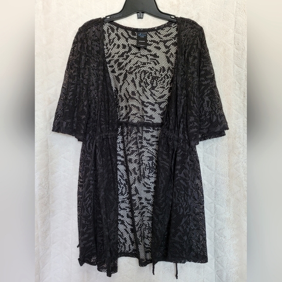Catalina Other - Catalina Black Sheer Robe Beachcover